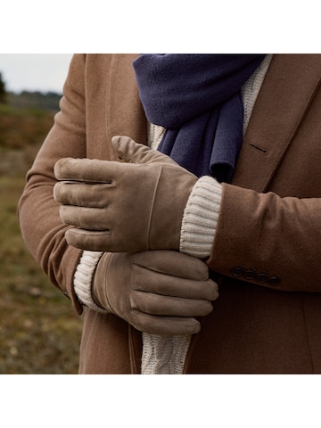 Fawler Fingerhandschuhe 'Hiems'‌‌ in Braun: Vorderseite