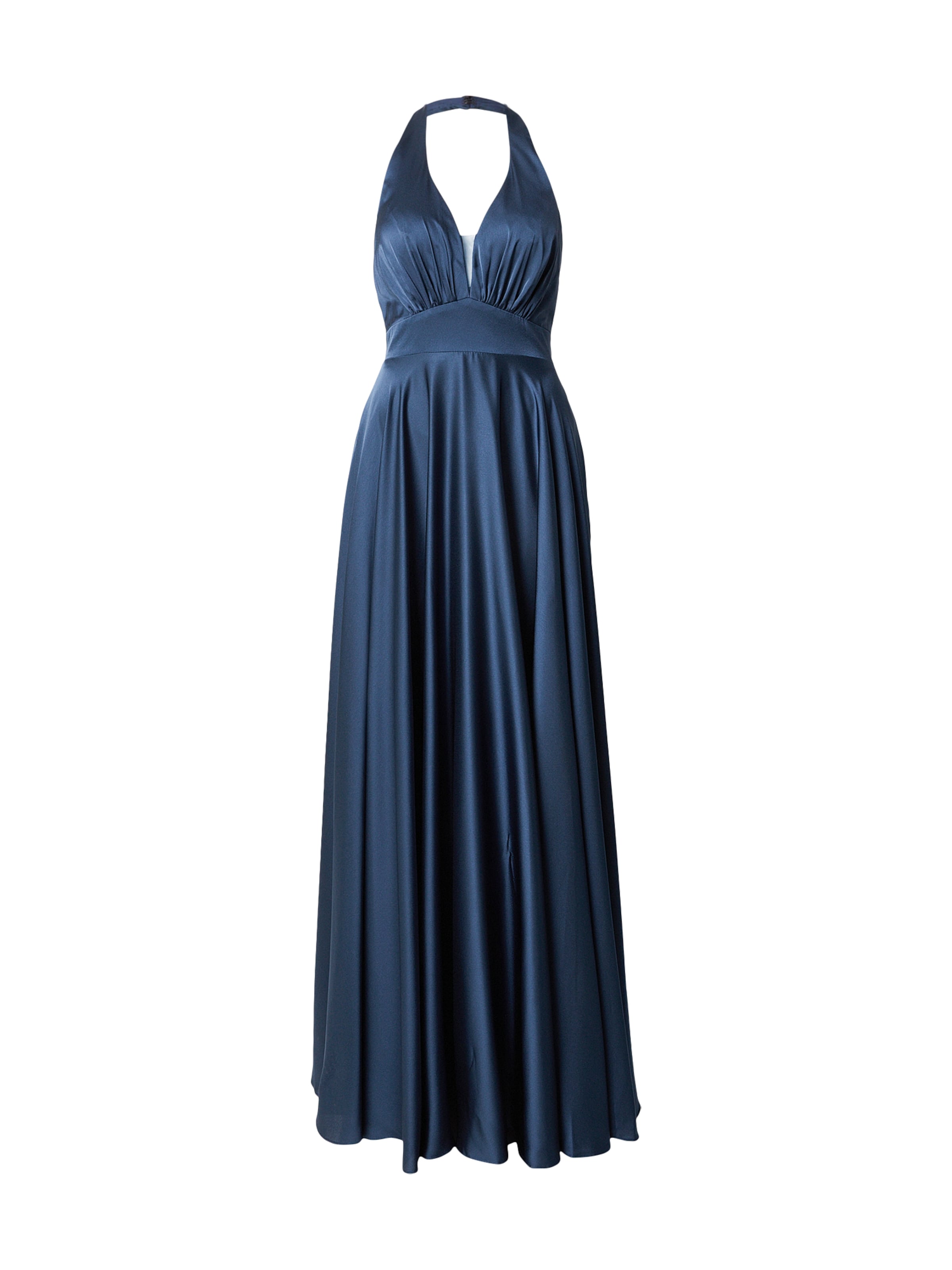 Abito da sera di mascara in blu: frontale