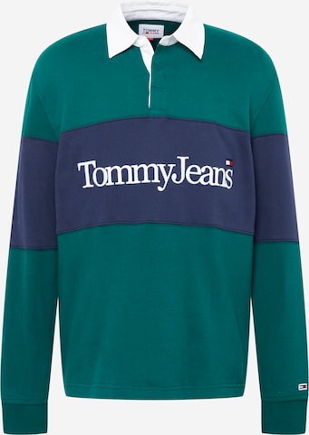 Tommy Jeans Koszulka w kolorze zielony: przód