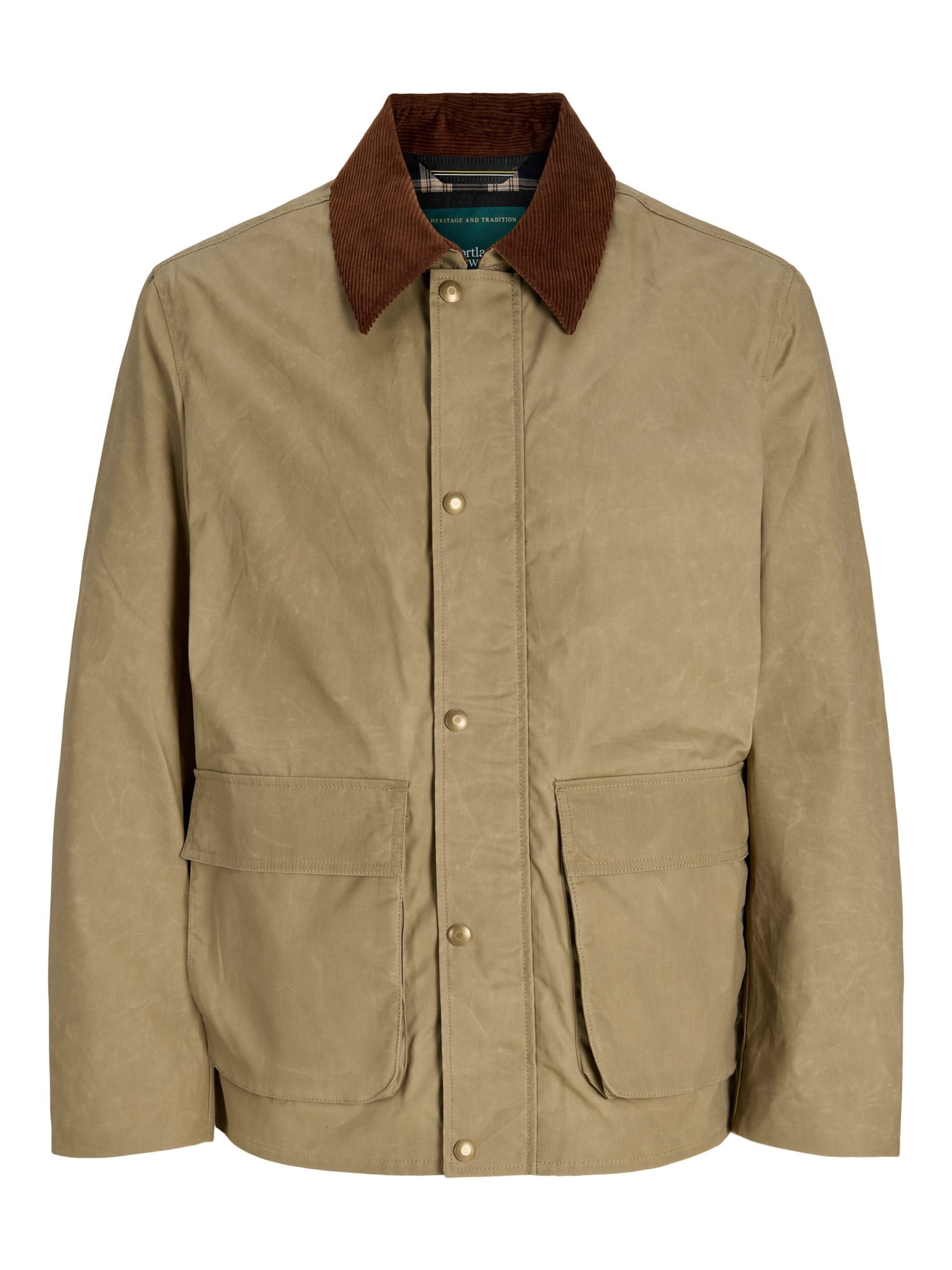 Portland Outerwear Company - Chaqueta de entretiempo en gris: frente