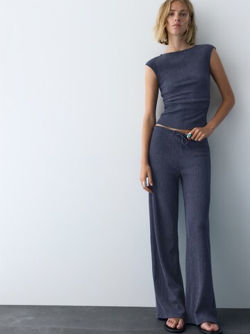 Pull&BearTop - plava boja: prednji dio