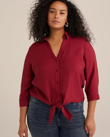 WE Fashion Blouse in Red: front