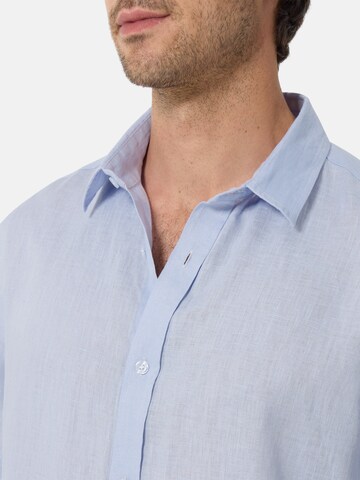 CASH-MERE.CH Regular fit Overhemd in Blauw