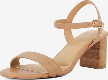 Sandales à lanières 'Jaycie' Dune LONDON en marron : devant