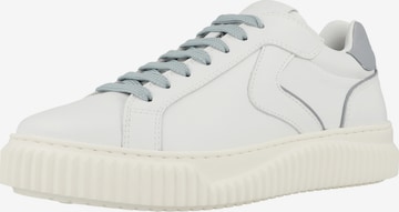 Baskets basses ' LIPARI ' Voile blanche en blanc : devant