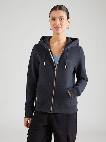 Superdry & Co Bluza rozpinana 'ESSENTIAL' w kolorze niebieski: przód