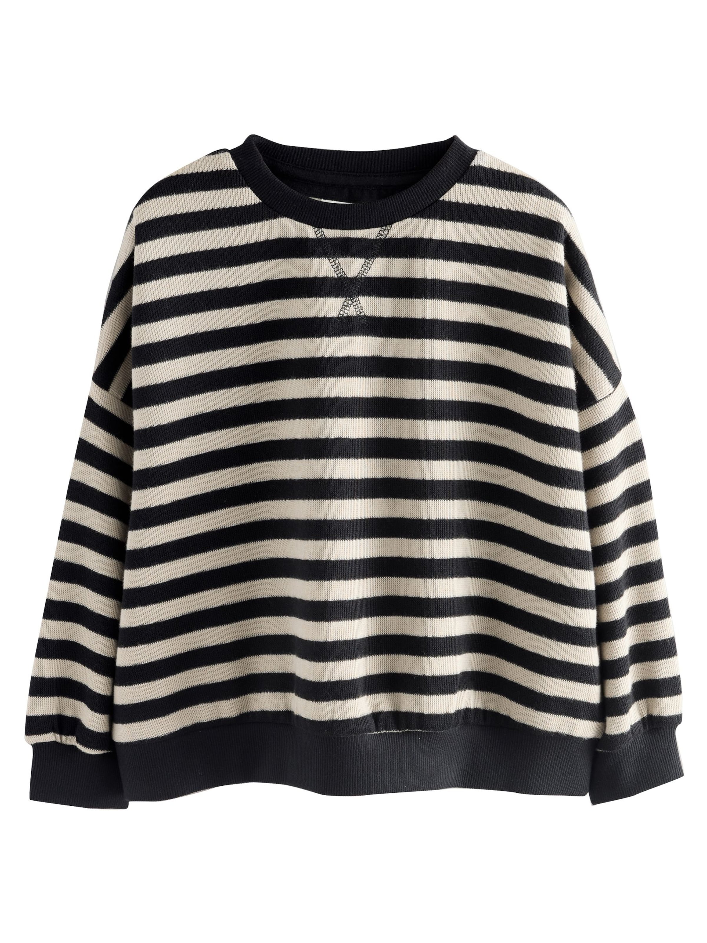 Sweat-shirt Next en noir : devant