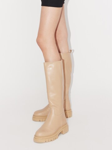 LeGer by Lena Gercke Boots 'Caja' in Beige