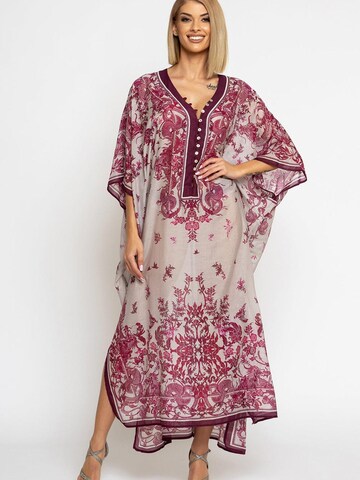 JIORO Beach Dress 'ASIA BORDEAUX' in Red