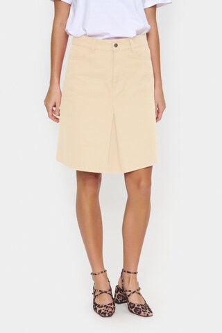 SAINT TROPEZ Skirt in Beige: front