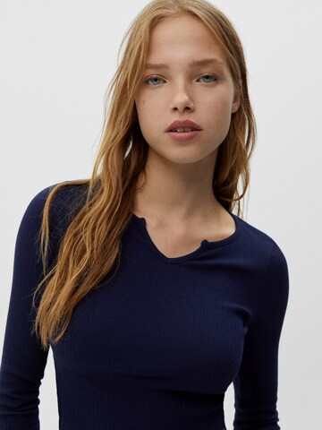 Pull&Bear Tričko – modrá