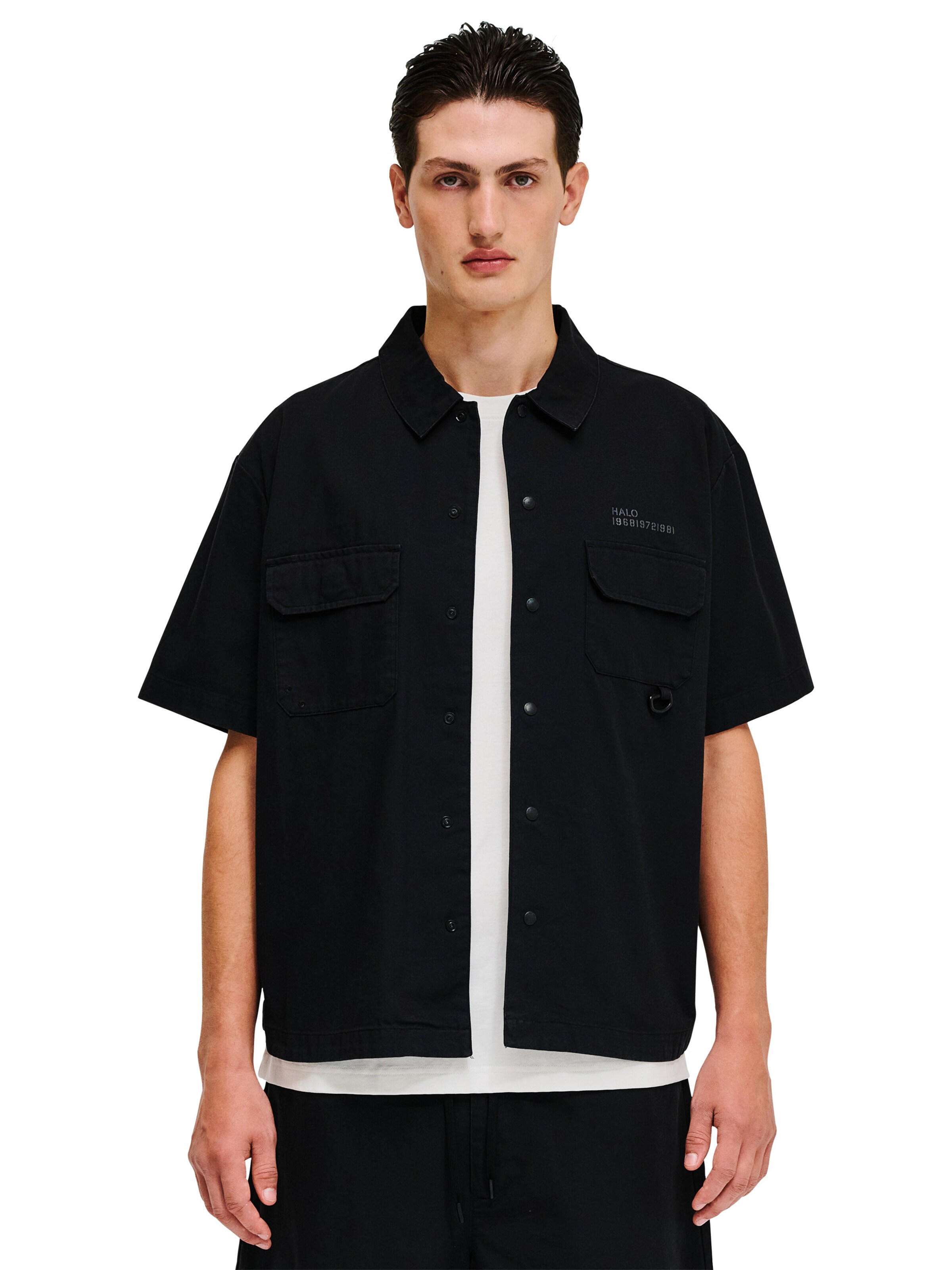 HALO Comfort fit Overhemd in Zwart