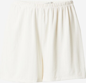 Abercrombie & Fitch Pajama Pants in White: front