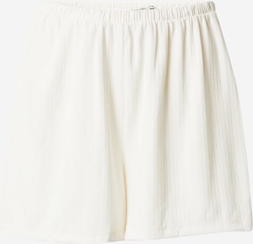Abercrombie & FitchPidžama hlače - bijela boja: prednji dio