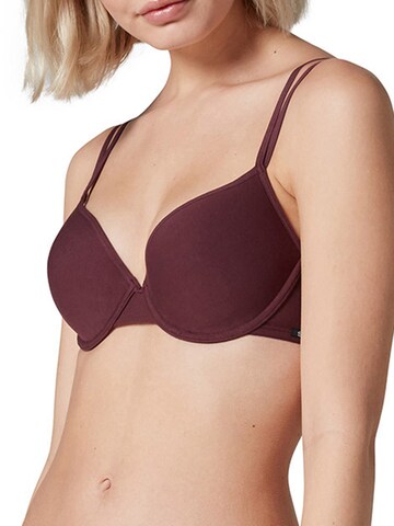 Minimizer Reggiseno 'Essentials' di Skiny in rosso: frontale