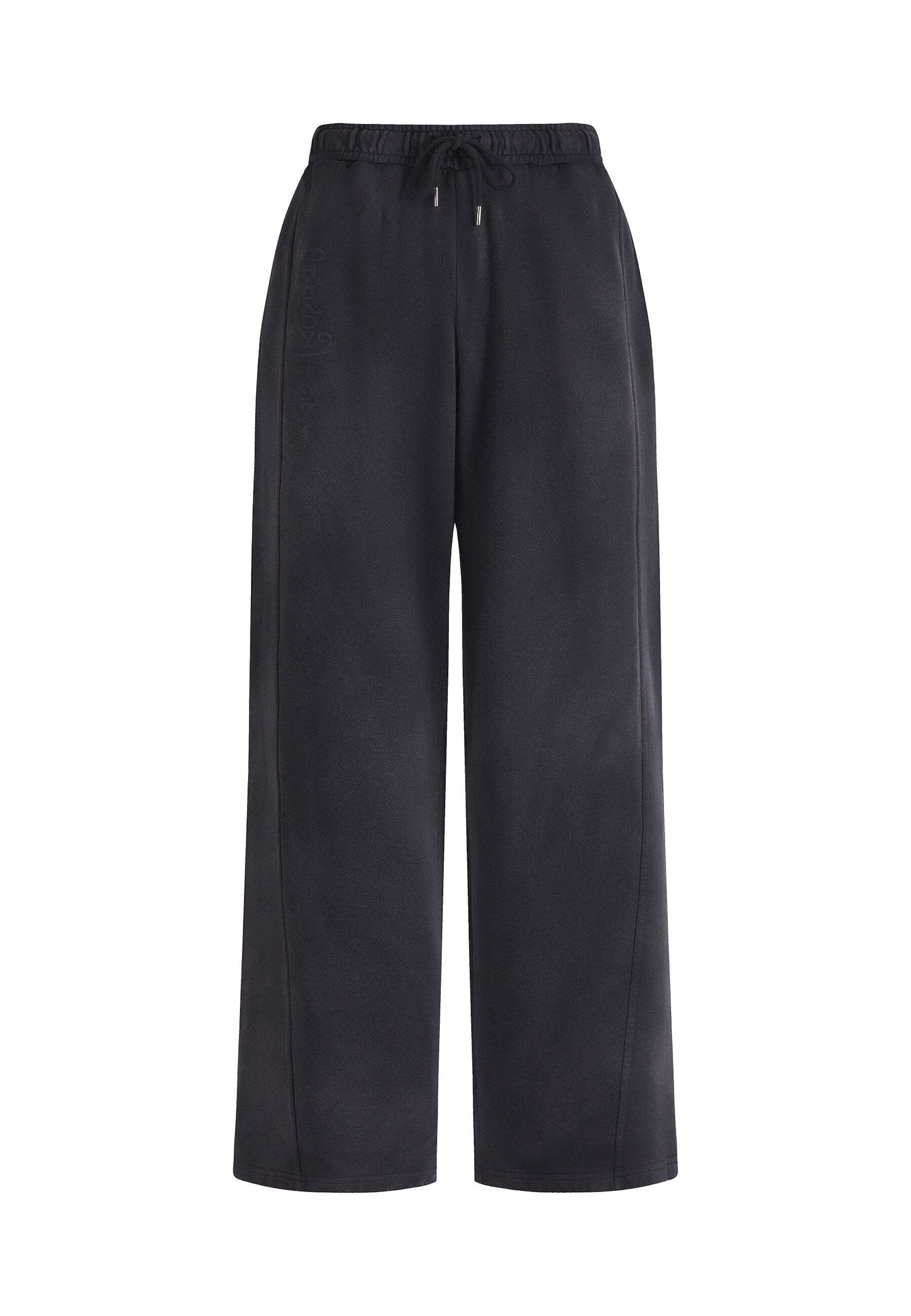 Ed Hardy Regular Byxa i svart: framsida