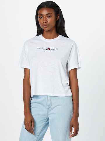 Tommy Jeans Shirt in White: front