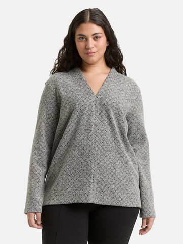 Tom Tailor Women + Sweatshirt in Beige: front