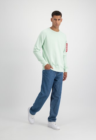 ALPHA INDUSTRIES Sweatshirt 'X-Fit' in Groen