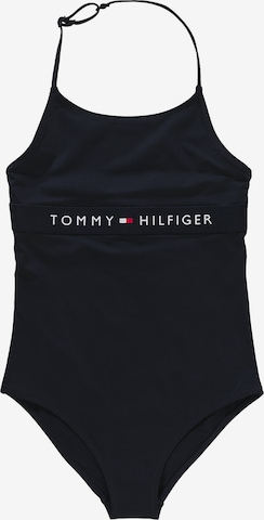 Tommy Hilfiger Underwear Enodelne kopalke | modra barva: sprednja stran