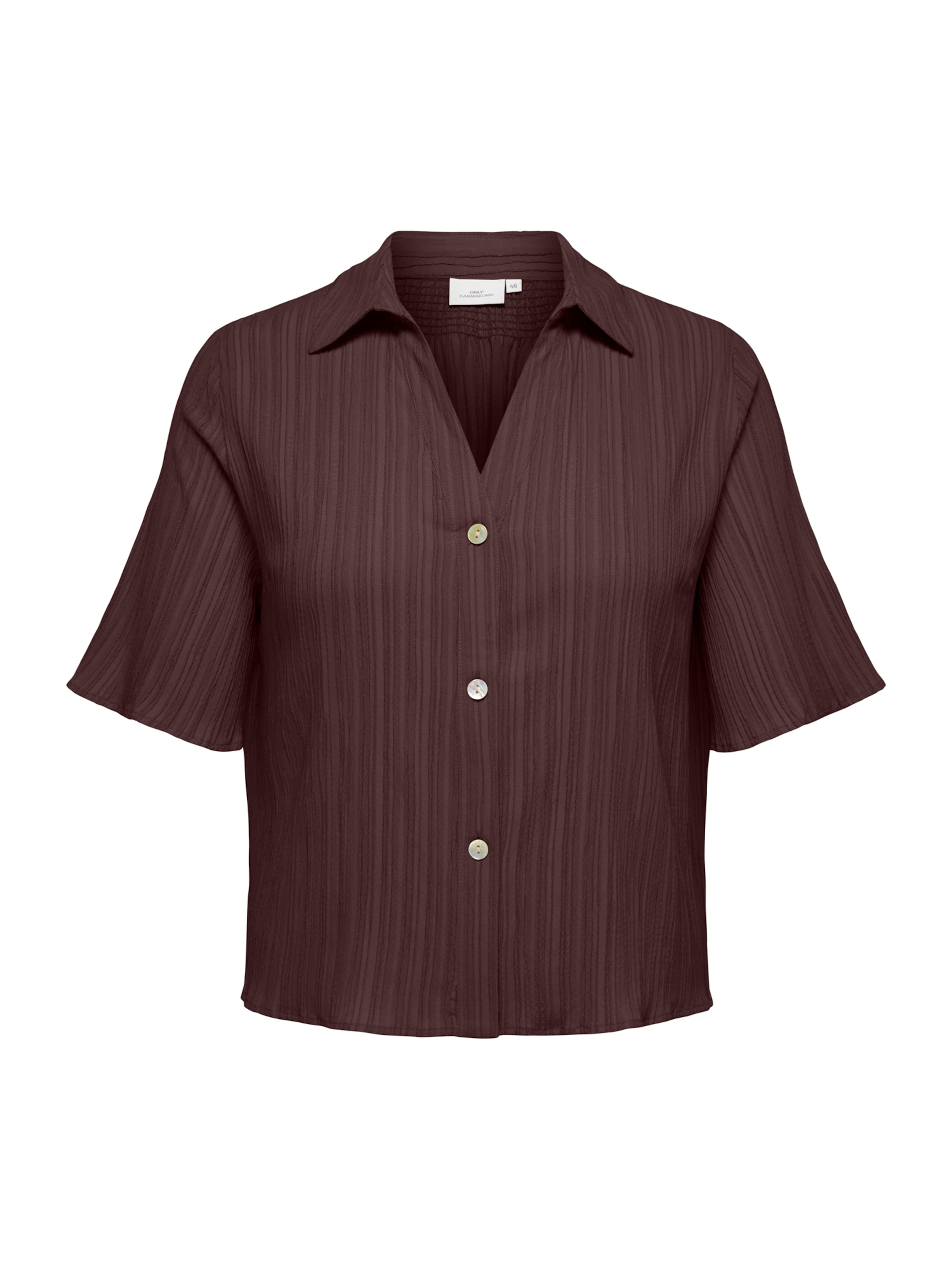 ONLY Carmakoma - Blusa 'CARMUNICH' en marrón: frente