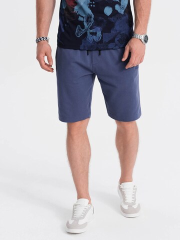 Ombre Regular Broek 'W291' in Blauw: voorkant