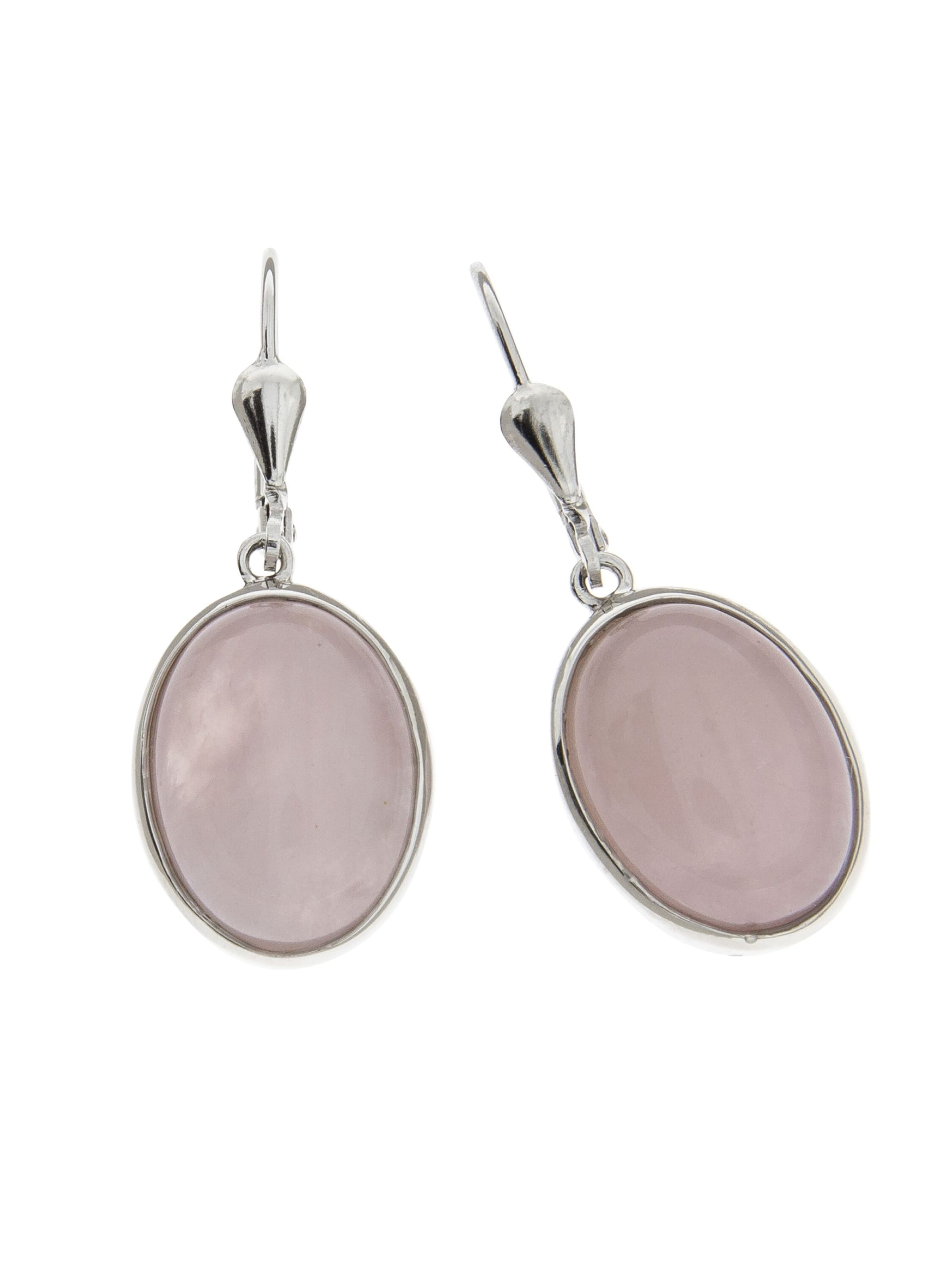 Zeeme Earrings in Silver: front