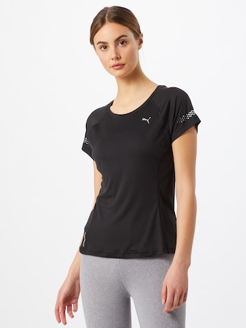 PUMA - Camiseta funcional en negro: frente