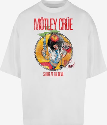 Merchcode Shirt 'Motley Crue - Allister Fiend SATD Tour' in White: front