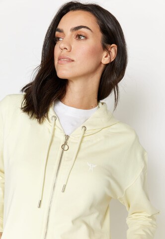 Angels Athletic Zip-Up Hoodie in Yellow