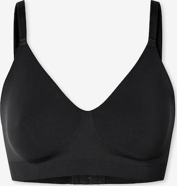 SCHIESSER Top ' Seamless Contouring ' in Zwart: voorkant