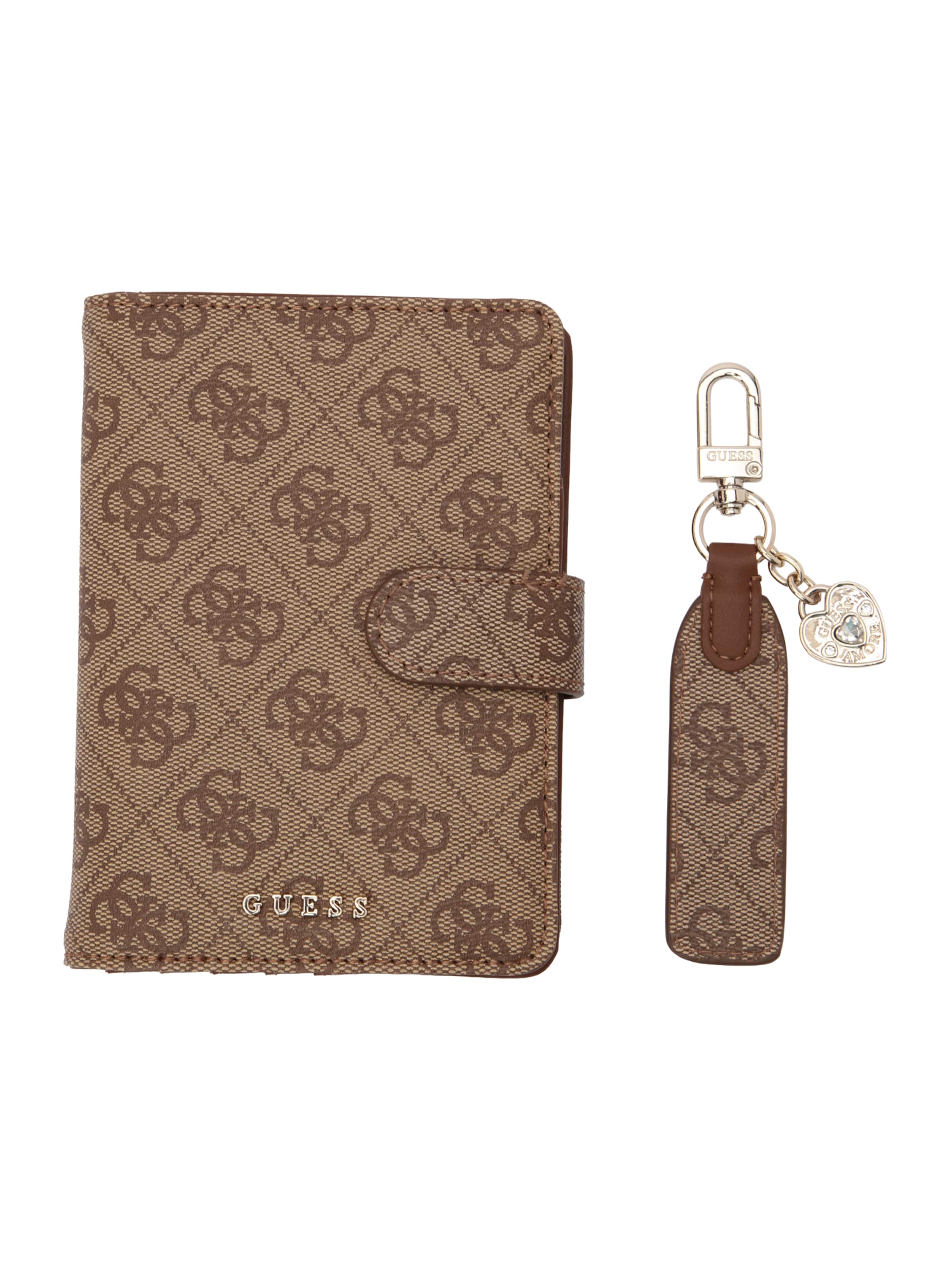 GUESS Portmonetka w kolorze brązowy: przód