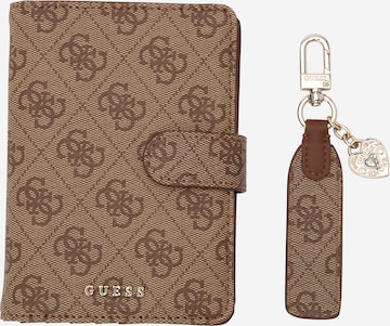 Porte-monnaies GUESS en marron : devant