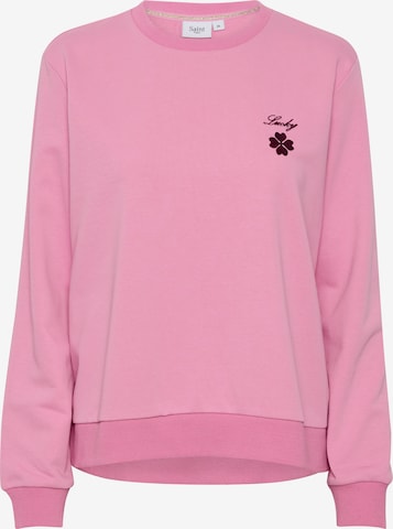 SAINT TROPEZ Sweatshirt 'Arial' in Pink: predná strana