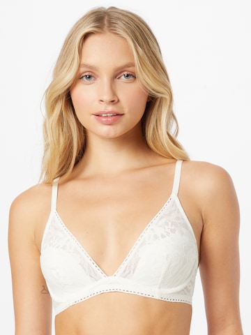 Calvin Klein Underwear Triangle Bra in White: front