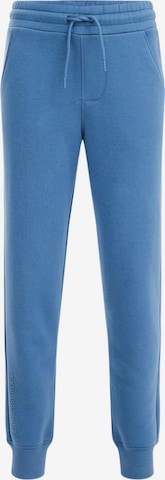 WE Fashion Tapered Trousers in Blue: front