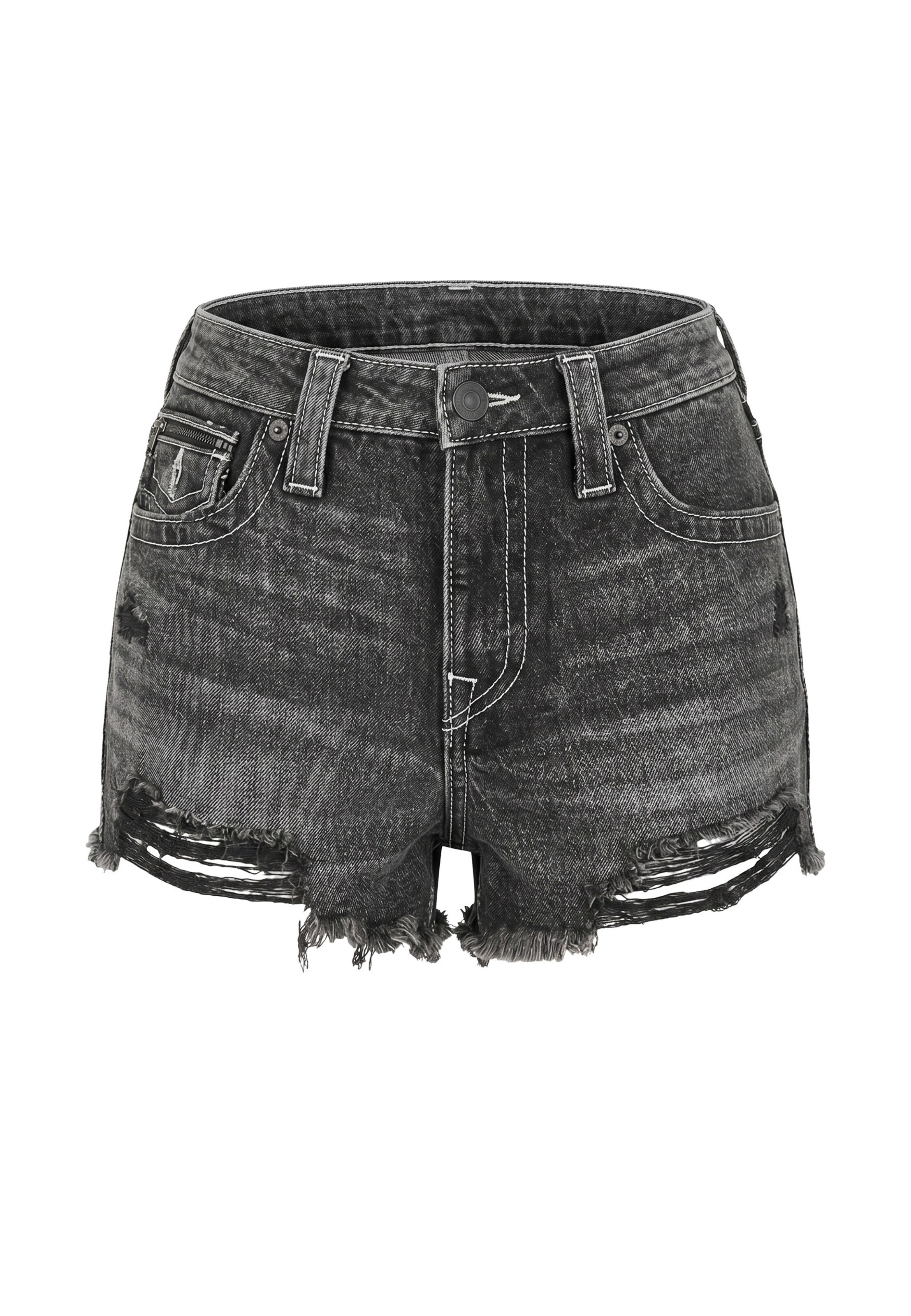 Slimfit Jeans di True Religion in nero: frontale