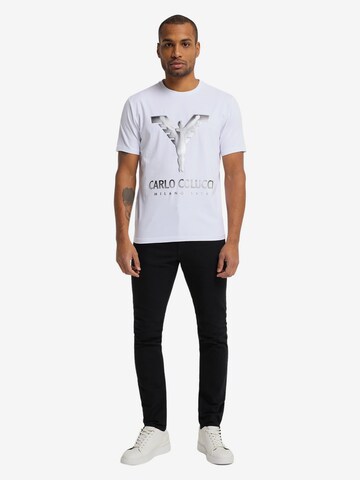 T-Shirt 'Clementi' Carlo Colucci en blanc