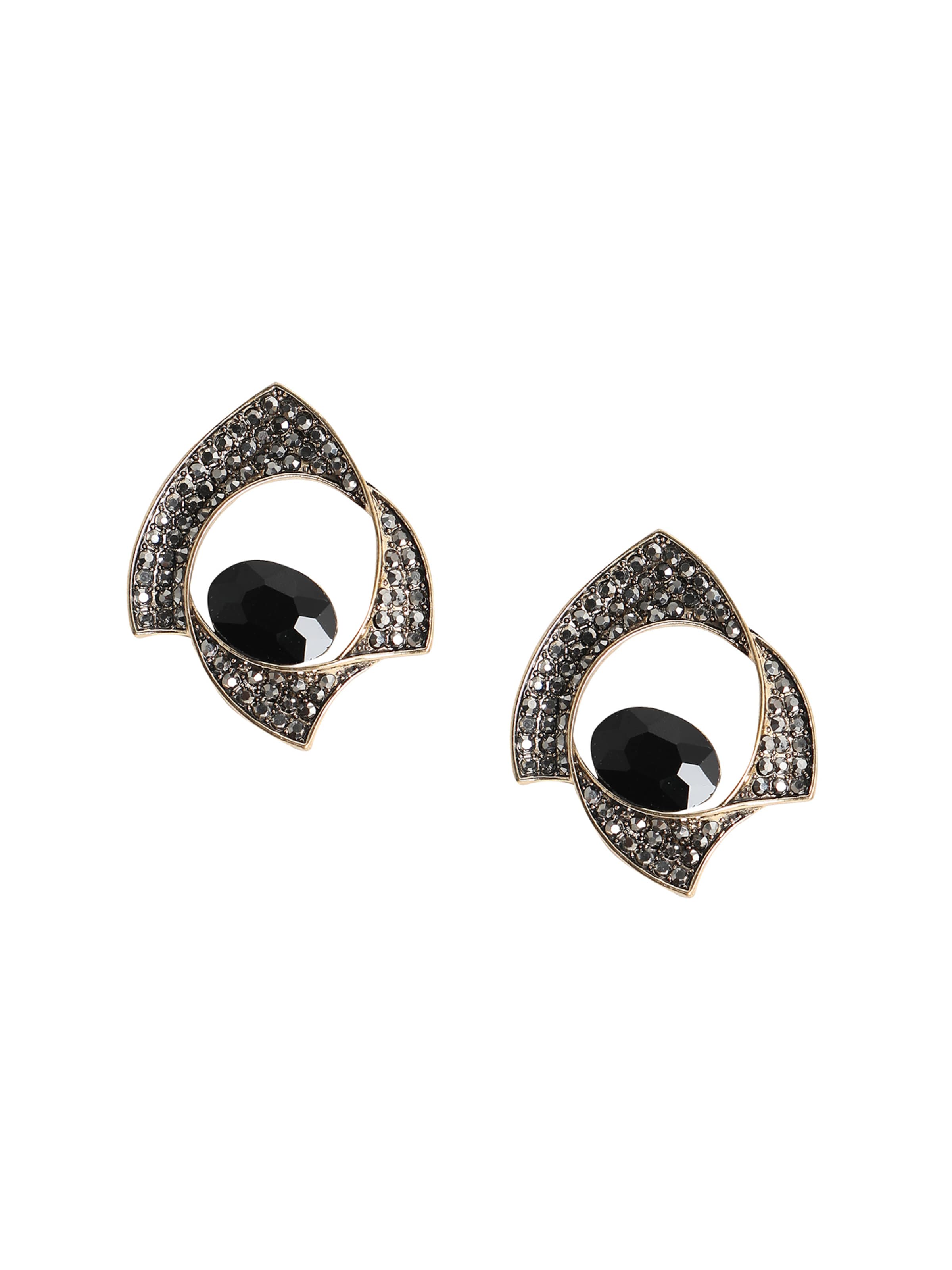 SOHI Σκουλαρίκια 'Keara' σε μαύρο: μπροστά