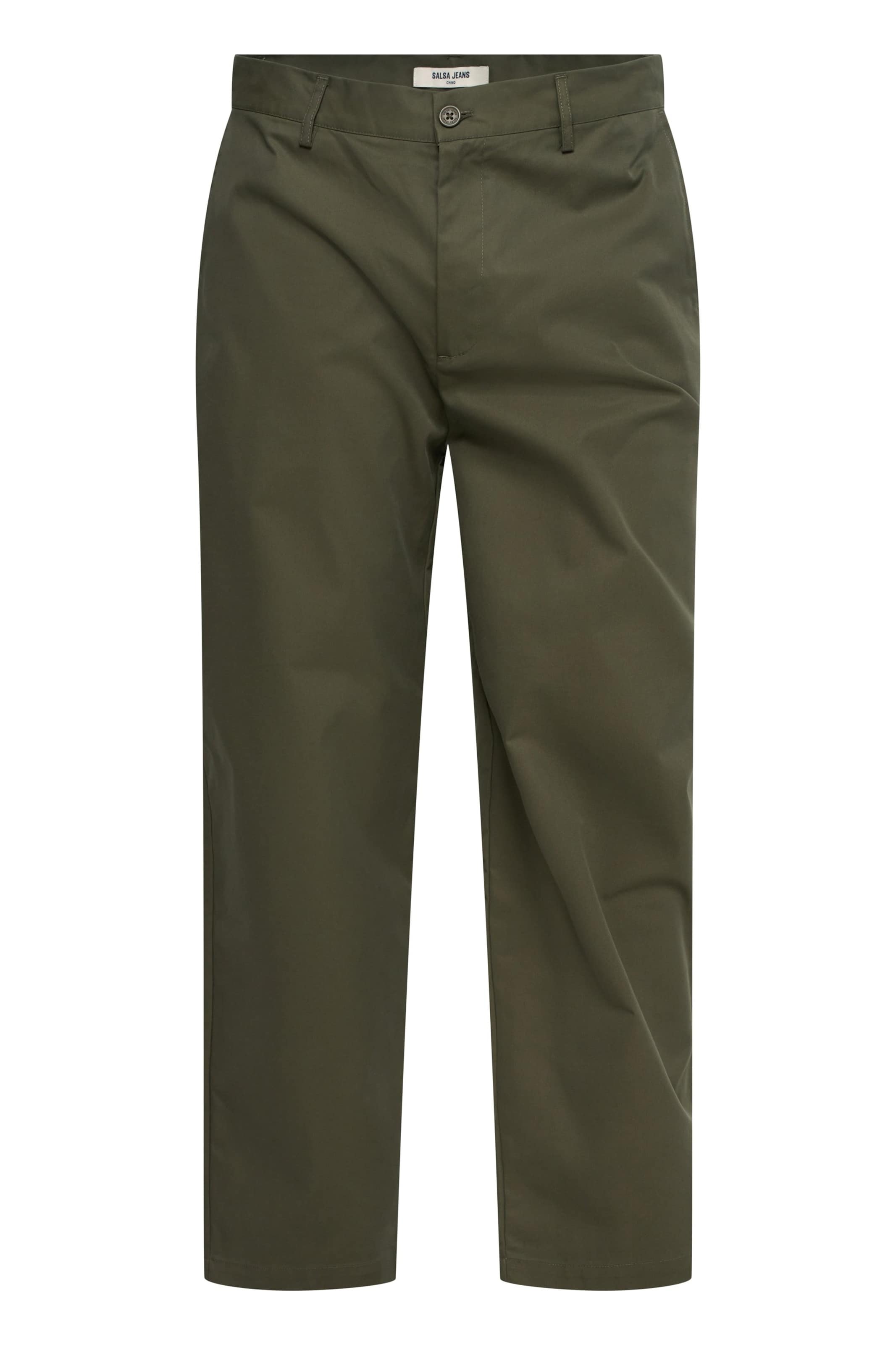 Regular Pantalon chino Salsa Jeans en vert : devant