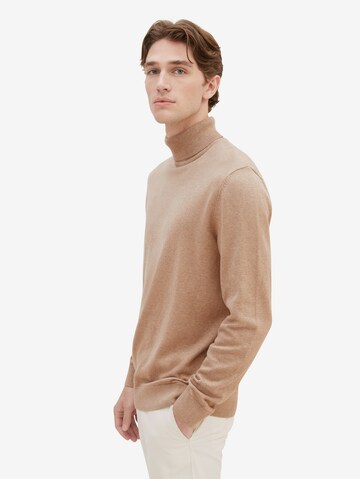 TOM TAILOR Sweater in Brown