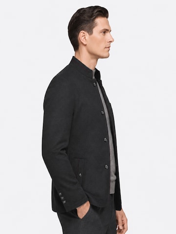 ALLTHEMEN Winter Coat 'Eiskante' in Black