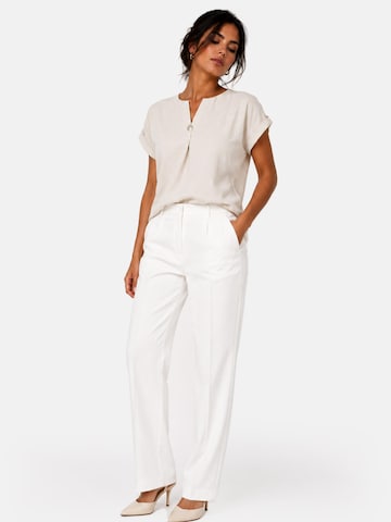 REGINA FASHION Blouse 'Blouse with button' in Beige