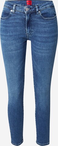 HUGO Skinny Jeans '932' in Blauw: voorkant