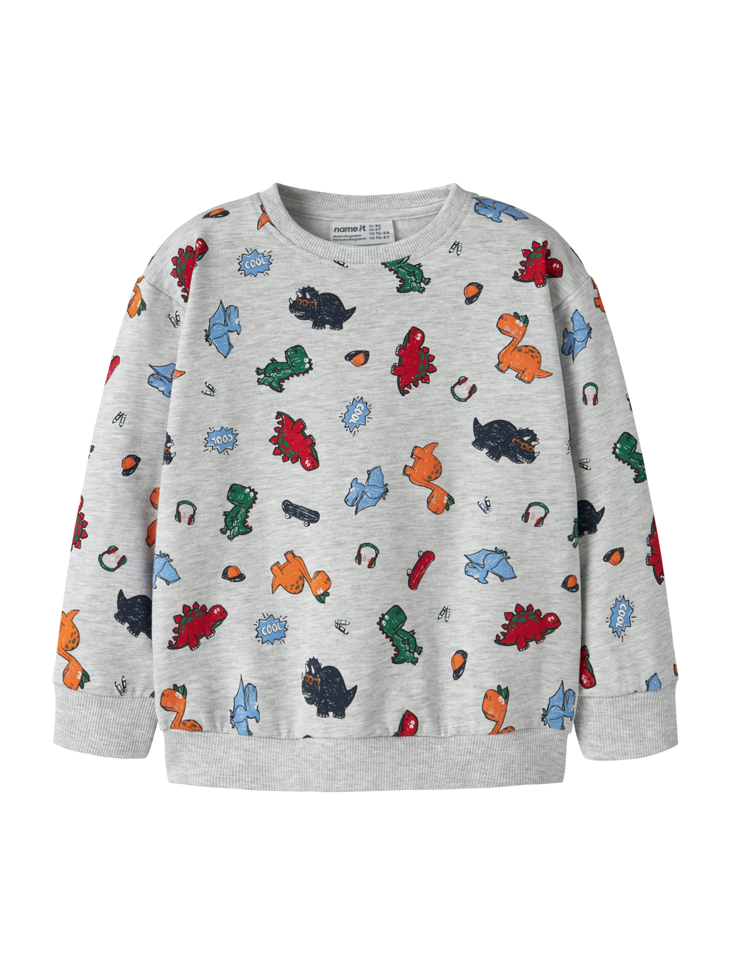 Felpa 'NMMLEON' di NAME IT in grigio: frontale