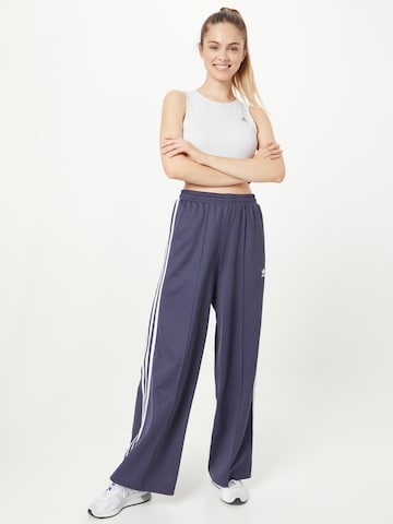 ADIDAS ORIGINALS Wide Leg Hose in Blau