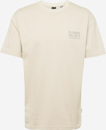 Only & Sons T-Shirt 'BOTANICAL' in Beige: predná strana