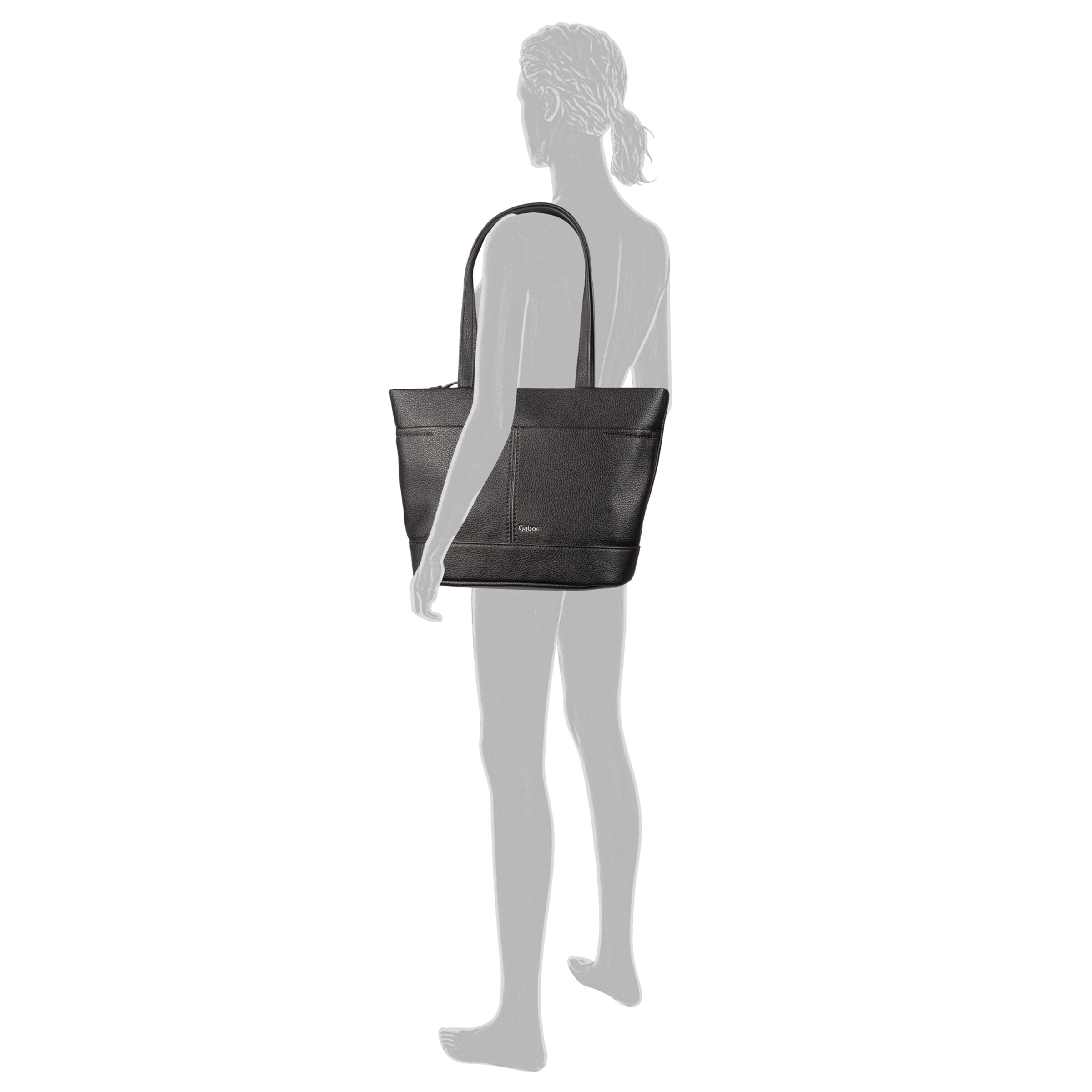 GABOR Shopper 'Lenea' in Zwart