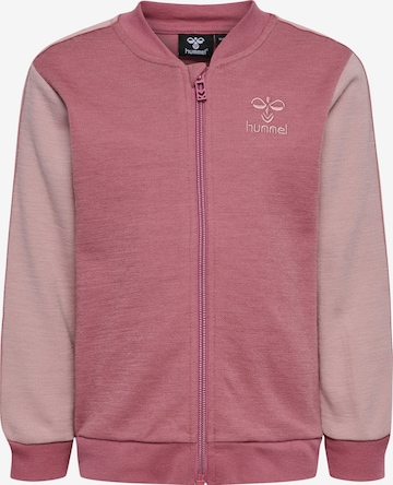 Veste de survêtement 'Wulbato' Hummel en rose : devant