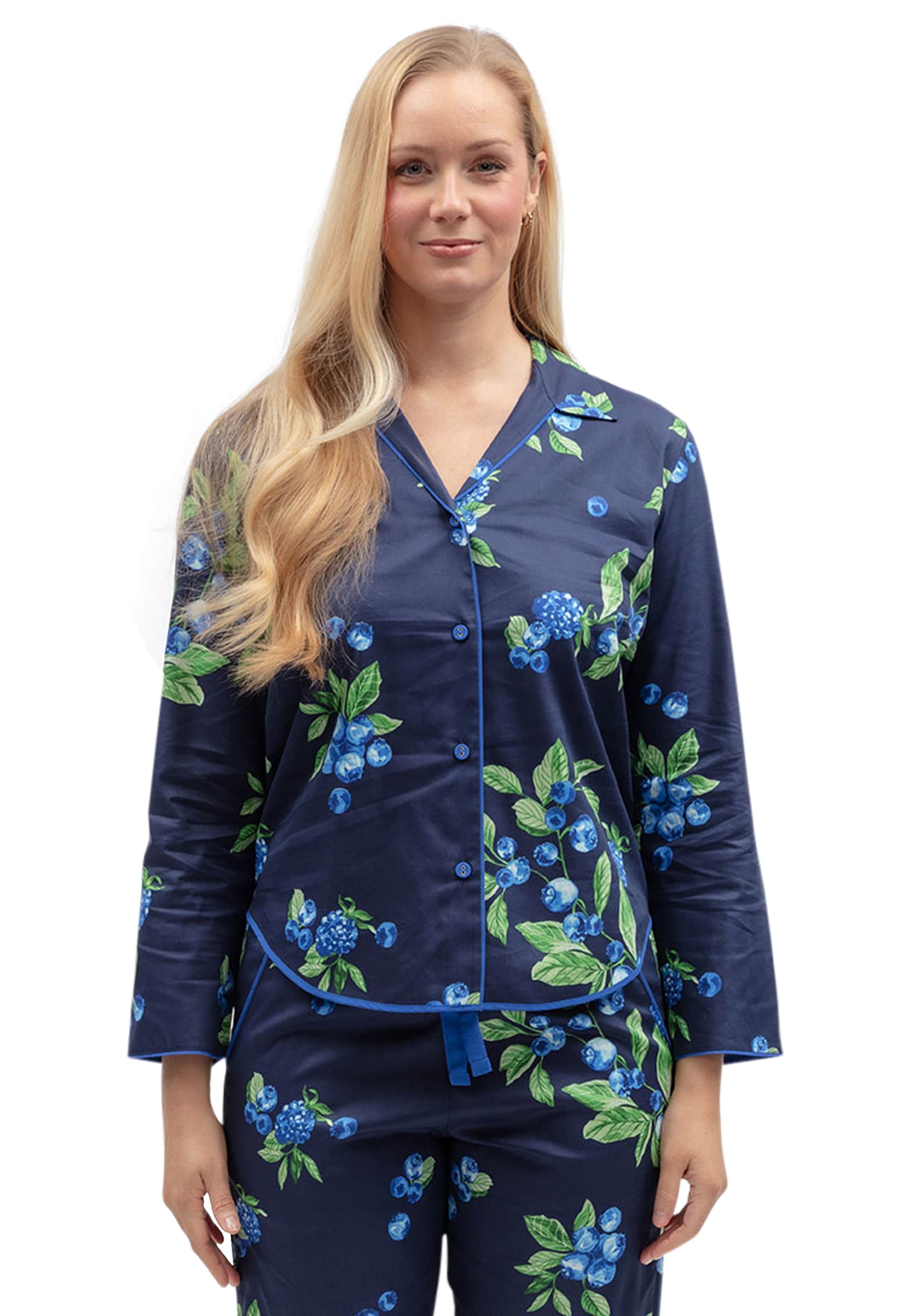 Cyberjammies - Camiseta para dormir en azul: frente
